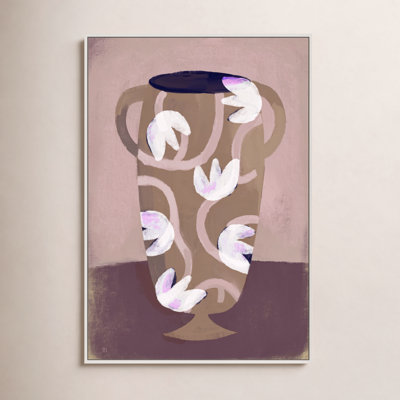 Flowered Vase Print by Marco Marella
