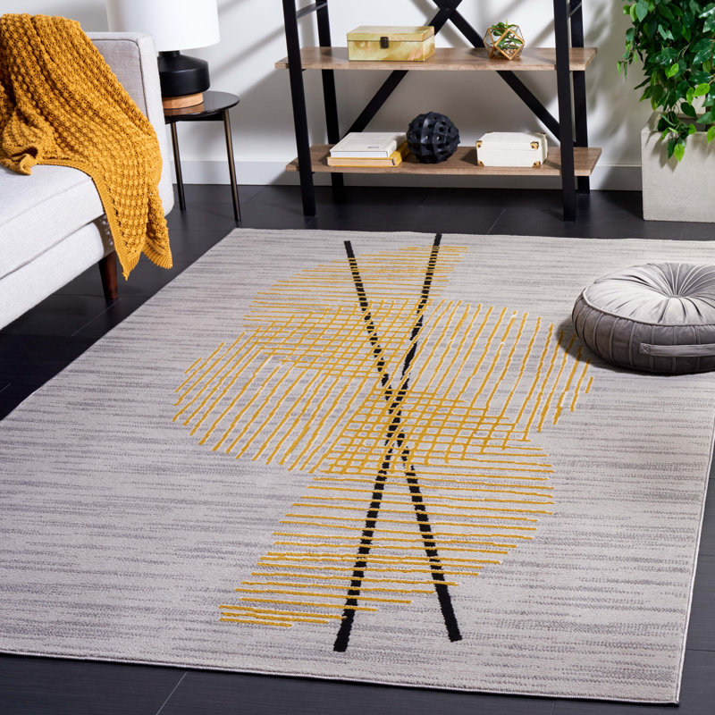 Tapis abstrait Odyssey Performance, Rectangle 5 pi 3 po x 7 pi 6 po