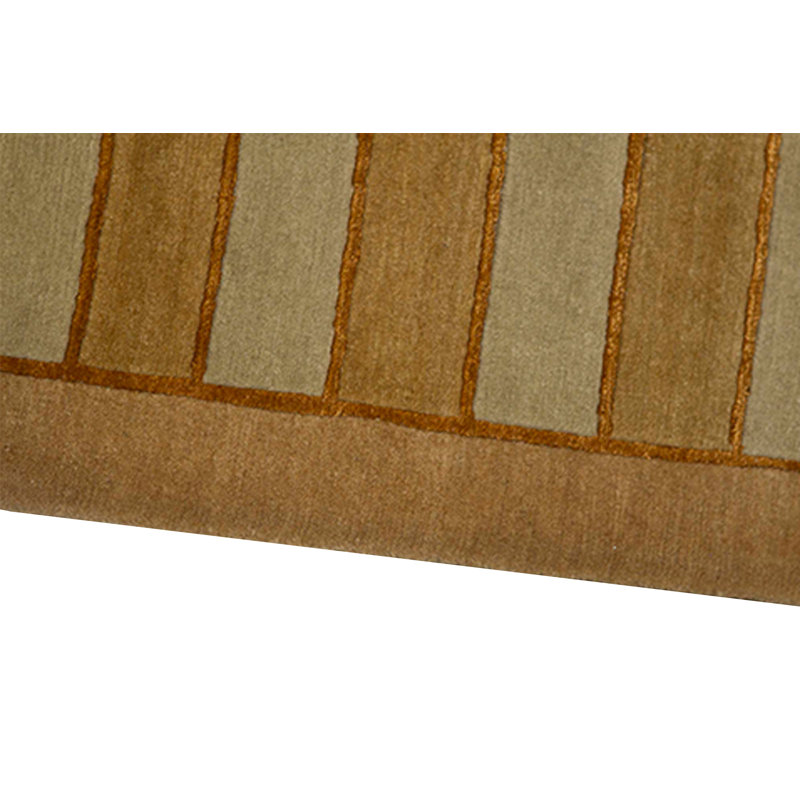 Hand-Knotted High-Quality Orange Area Rug