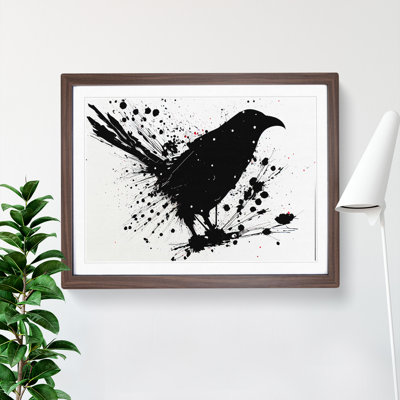 Crow Bird Splash Vol.2 - Framed Print