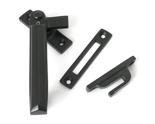 Art Deco Locking Fastener - LH, Aged Bronze