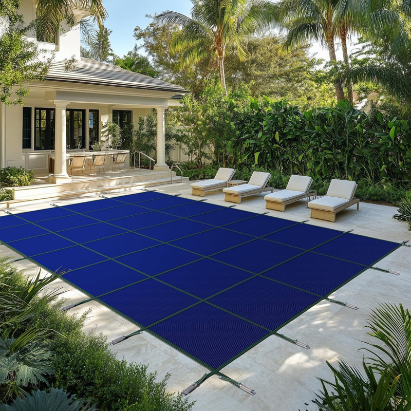 Housse de sécurité pour piscine creusée ColourTree, Bleu, l 16 pi x P 32 pi