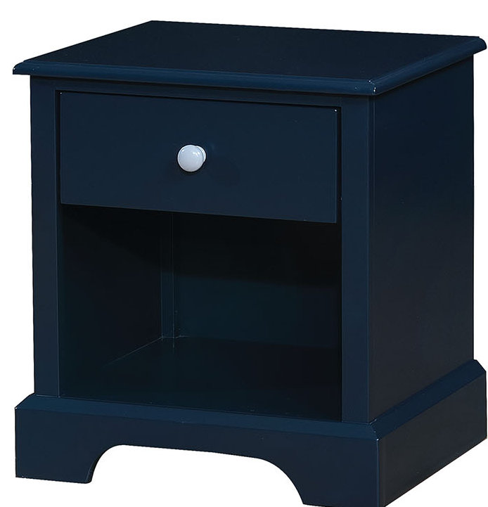 Table de chevet 1 tiroir Evanoff, Bleu