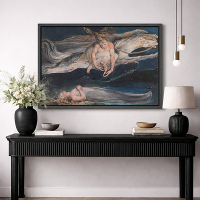 «Visionary Mythological Angel», reproduction d'art sur toile encadrée, impression sur toile