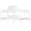 Lit superposé en L Cony avec bureau intégré, tiroirs, ports USB et prise de courant-126026076