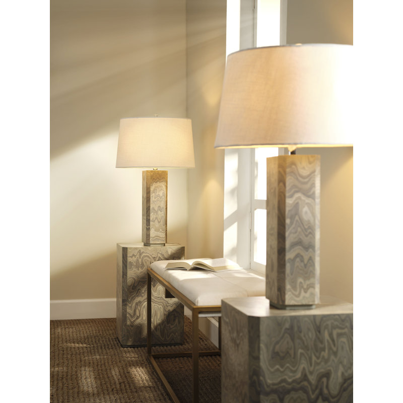 Vale Veneer Side Table, Sand Grey