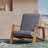 Wood Frame Armchair With Cushions-1805069142