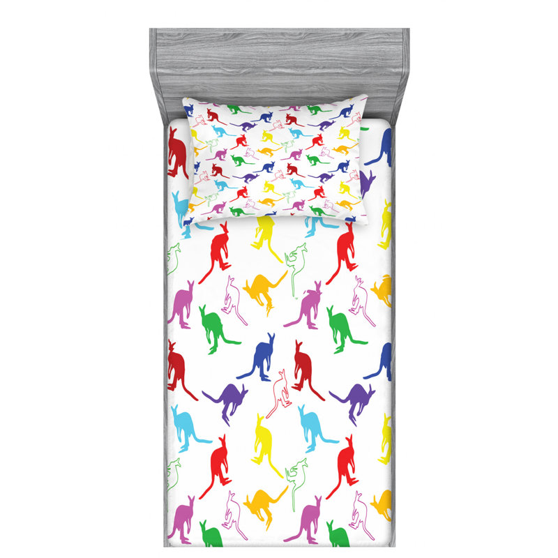Microfiber Sheet Set, Twin Sheet Set with Fitted Sheet