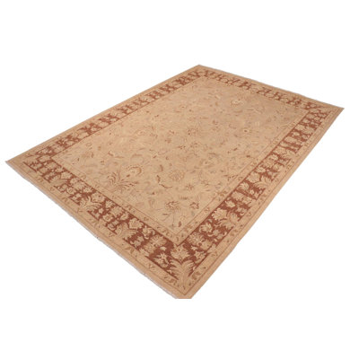 One-of-a-Kind Rectangle: 10' X 13'10'' 2000s Wool Area Rug Tan