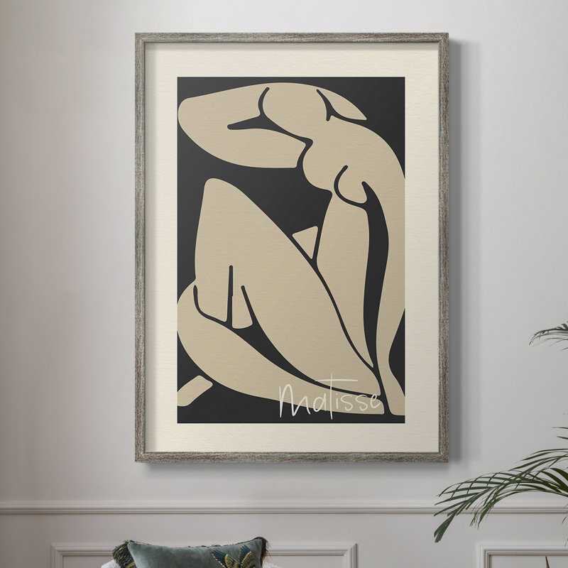 Matisse CECVI, reproduction d'art encadrée - bois massif, H 21 po x l 17 po
