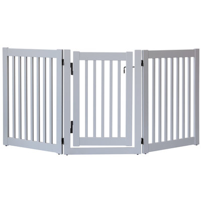 Clarissa Solid Wood Adjustable Pressure Mounted Pet Gate Free Standing Pet Gate Wall Mounted Pet Gate Pet Gate Accessory With Door