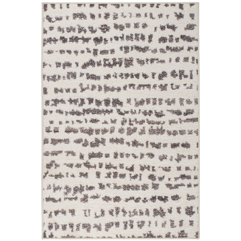 Shepherd Pebble Machine Washable Rug, Rectangle 5' x 8'