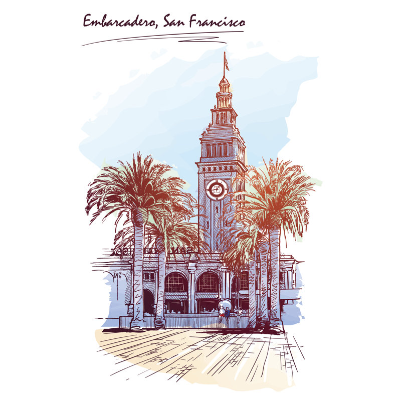 Penning San Francisco by Anton Tokarev - Wrapped Canvas Print, 122cm H x 81cm W x 3.8cm D