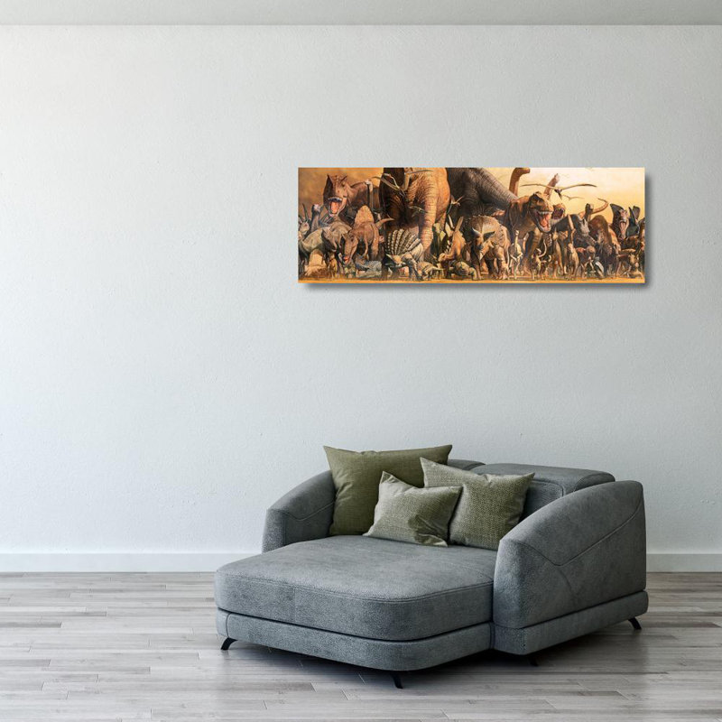 Dinosaurs, 13" H x 40" W