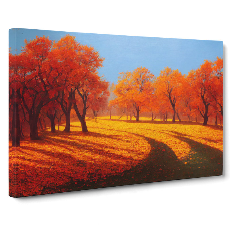 A Soulful Autumn Forest - Wrapped Canvas, 35cm H x 50cm W x 3cm D