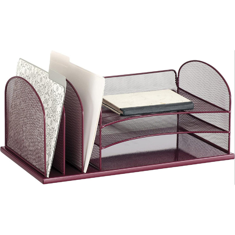 Karmo Mesh File Organizer, Wine Red