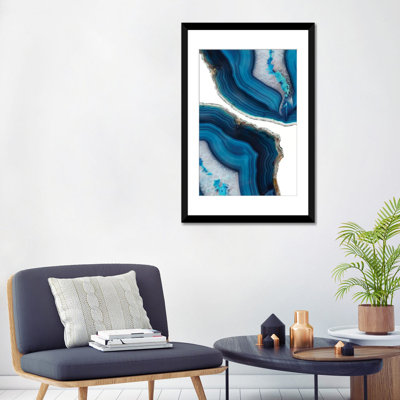 « blue agate », impression sur toile