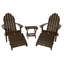 Chaise Adirondack en plastique avec repose-pieds Milaca-27117473