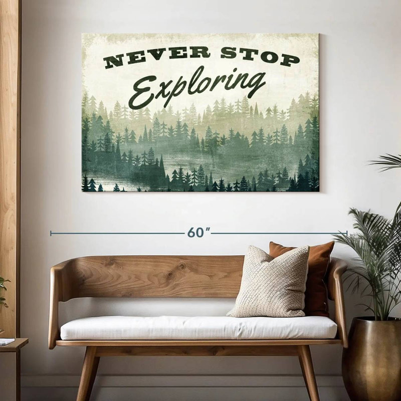 Tergel Never Stop Exploring Greenery, 32" H x 48" W