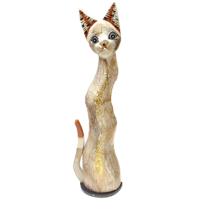 Statue de chat Stallard, H 24 po x l 6 po x P 3 po