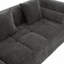 Canapé modulaire de 101,2 po avec canapé à compression complète et canapé modulaire avec siège profond et deux poches latérales pour le salon