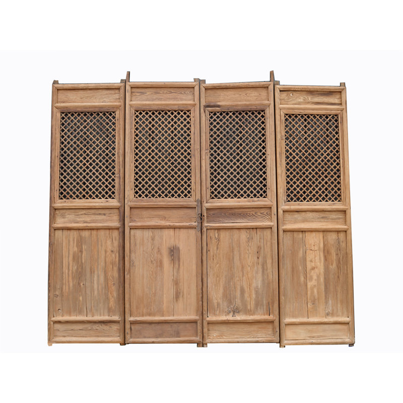 Portes moustiquaires pliantes en pin brut