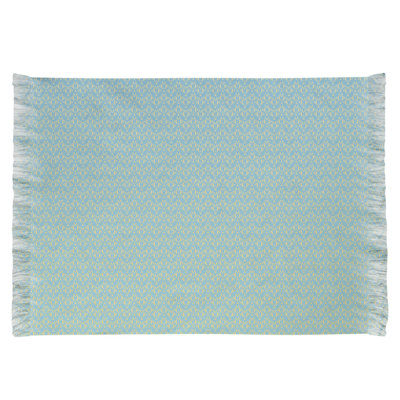 Tapis bleu art déco classic Mcguigan