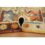 Tapis 100% laine tissé à la main à motif oriental tribal multicolore Southwestern