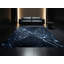 Tapis gris moelleux moelleux à motif géométrique moderne et élégant Adlai-1174132412