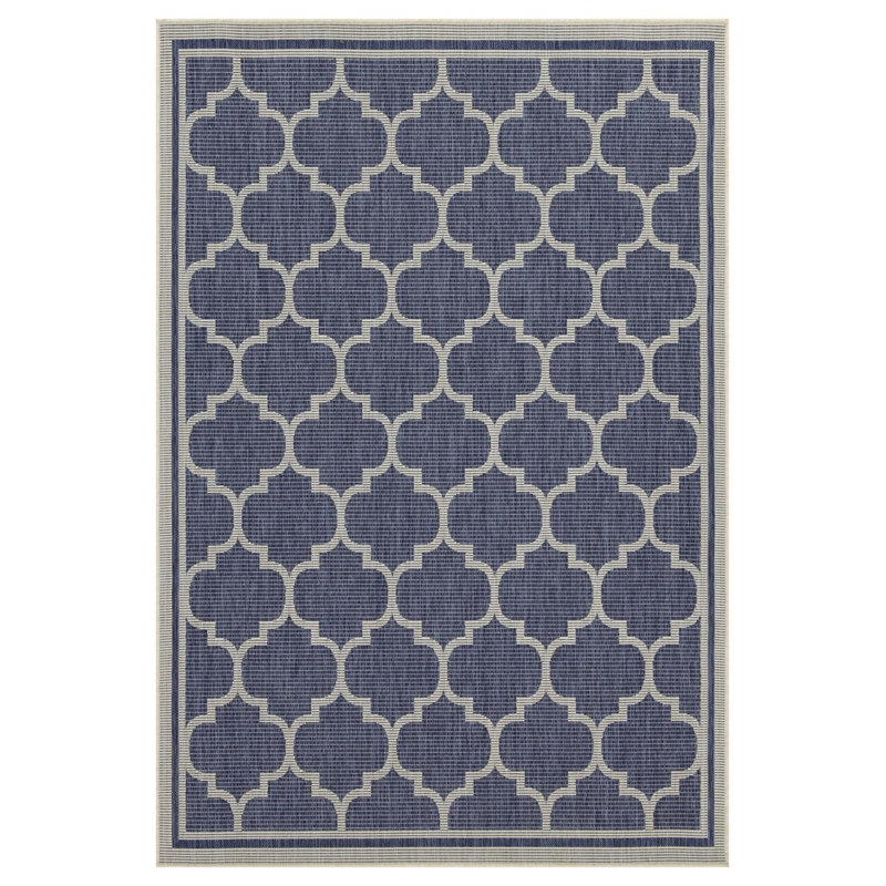 Sunshine Blue Indoor/Outdoor Area Rug, Runner 2'7" x 7'3"