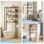 Calirose 23.6" W x 68 "H x 9.4" D Over The Toilet Storage with 4-tier shelf & 4 hooks-762726641