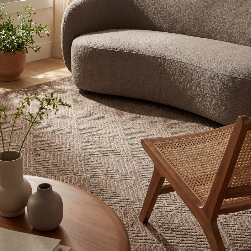  Elarissea Indoor/Outdoor Contemporary Area Rug, Brown, Rectangle 8'6" x 11'6"