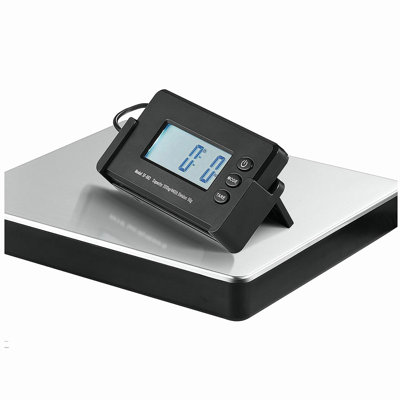 Digital Shipping Scale, 440 lbs x 1.7 oz. Heavy Duty Postal Scale with Timer, Tare Function, HD LCD Screen Portable Package Scale for Luggage, Home, Post Office, AC/DC Powered, FCC Listed