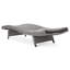 Chaise longue en osier crème