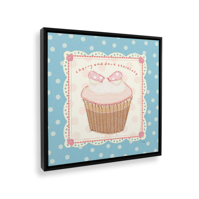 «Lil Cupcakes II» par Pela Studio, reproduction d'art, L 30 po x H 30 po, Noir, Toile avec cadre