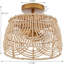 Wood LED Semi Flush Mount