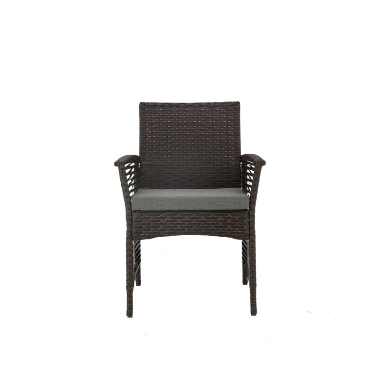 Chaise de patio avec coussins Codman, Chocolat