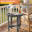 Table d'appoint d'extérieur, petites tables d'appoint en PEHD Adirondack, table de bout de patio résistante aux intempéries et facile d'entretien pour patio, porche, terrasse, piscine-1977667990