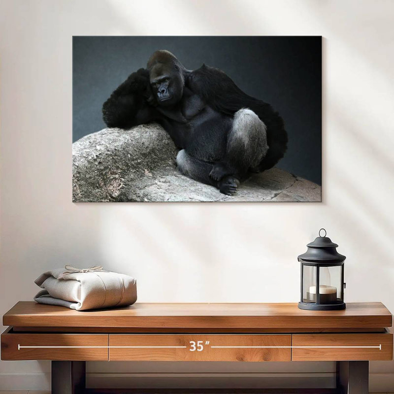Brampt Daydreaming Gorilla, 16" H x 24" W
