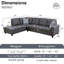 Canapé modulaire en cuir 2 pièces Bawan-2074801196-2074801190