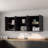 TUHOME Jewlia 59" W 6-Door Wall-Mounted Kitchen Storage Cabinet with Dish Rack and Open Shelves – Wengue-53406394