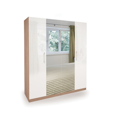 Morley 4 Door Manufactured Wood Wardrobe