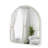 Hubba Arched Wall Mirror with Metallic Frame for Bathroom, Entryway, Living Room-90869659