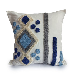 Geometric Pillow cover Blue Geoharmony 1 Piece