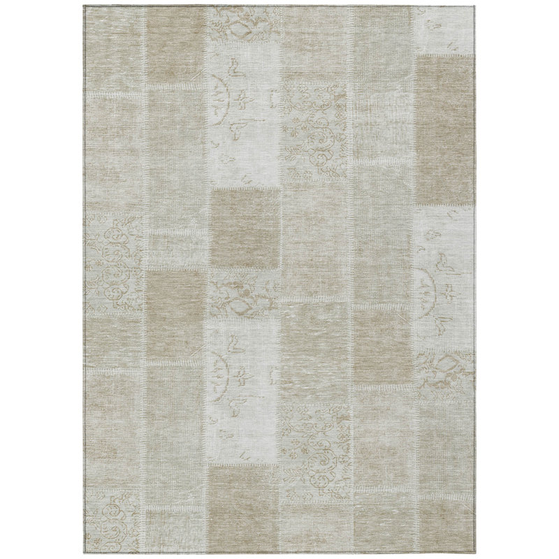 Patchwork Indoor / Outdoor Rug, Rectangle 8' x 10'
