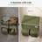 Double Laundry Hamper With Lid, 47.8 Gal (180L) Large Laundr Basket 2 Section With 2 Side Pockets, Dirty Clothes Hamper With Removable Bag, Easy To Carry For Laundry Room, Bedroom, Avocado-551412713
