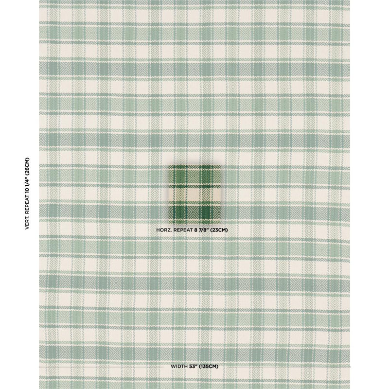 Heidi Check Fabric, Green