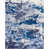 Overdyed One-of-a-Kind Rectangle 8'1" X 10'1" Hand Knotted Area Rug