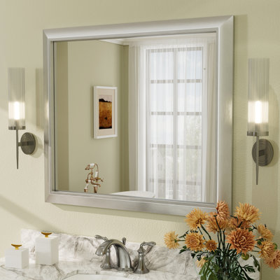 Amara Tempered Glass and Aluminum Alloy Framed Wall Mirror
