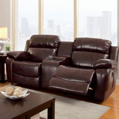Claudio Upholstered 35.25'' Reclining Loveseat
